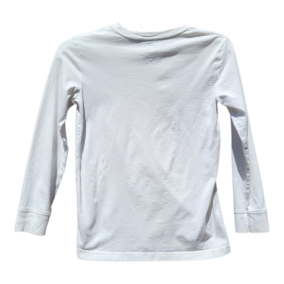 Two Kids C&C California Long Sleeve Classic Crew Neck Tees Grey & White - Size L - Picture 7 of 8